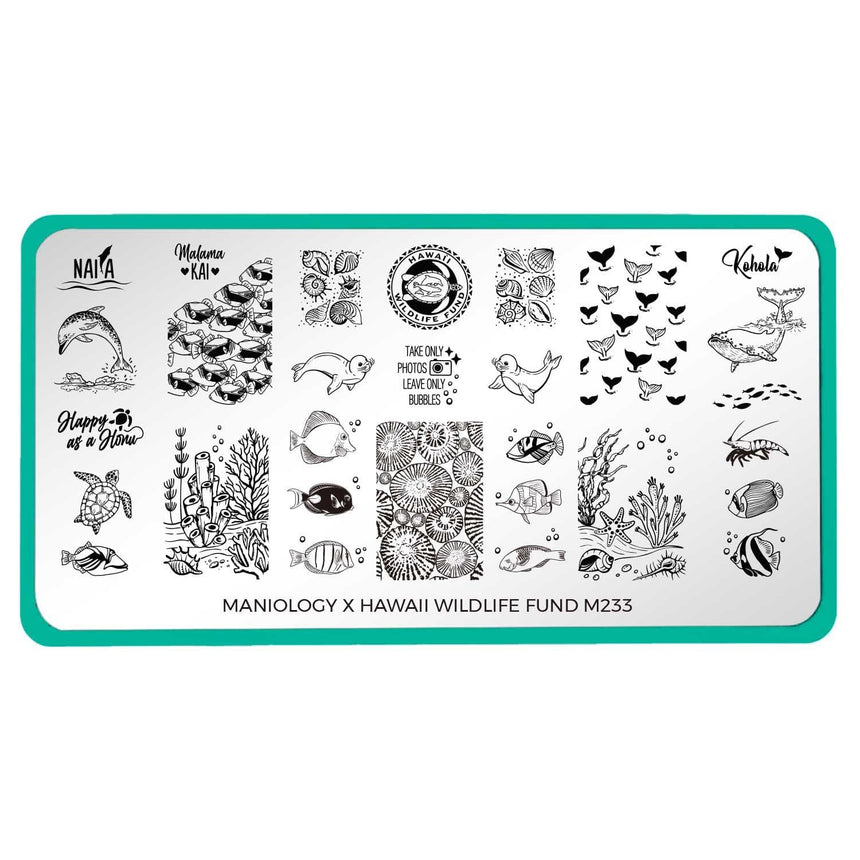 Stamp For A Cause: Hawaii Wildlife Fund (m233) - Nail Stamping Plate