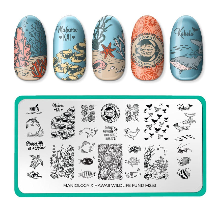 Stamp For A Cause: Hawaii Wildlife Fund (m233) - Nail Stamping Plate