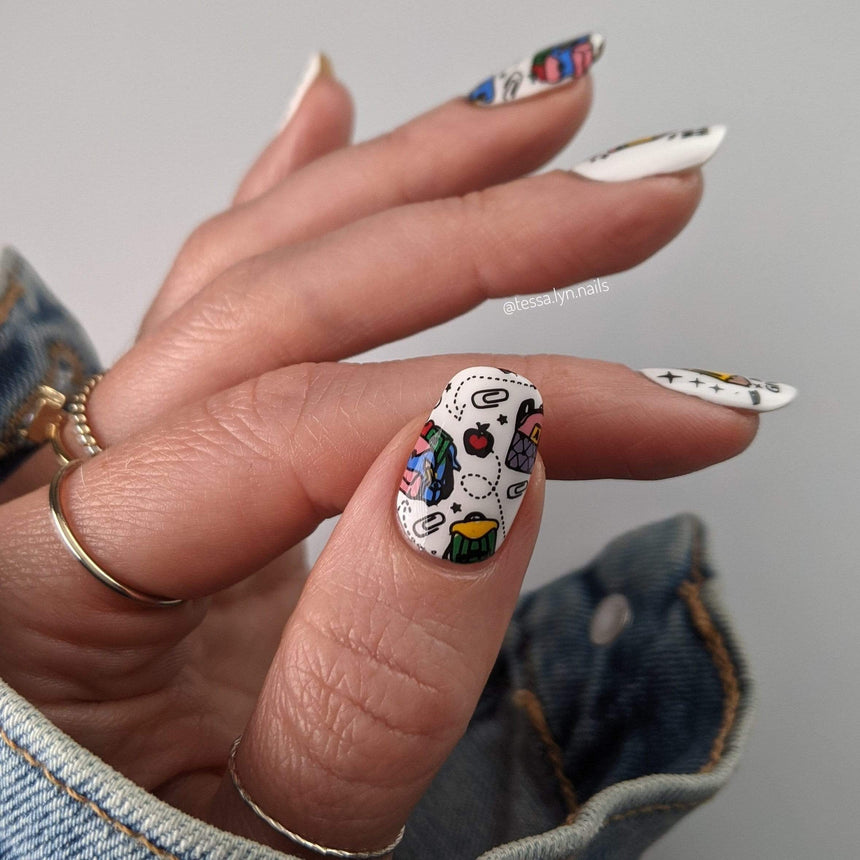 Stamp For A Cause: Pencils of Promise (M222) - Nail Stamping Plate