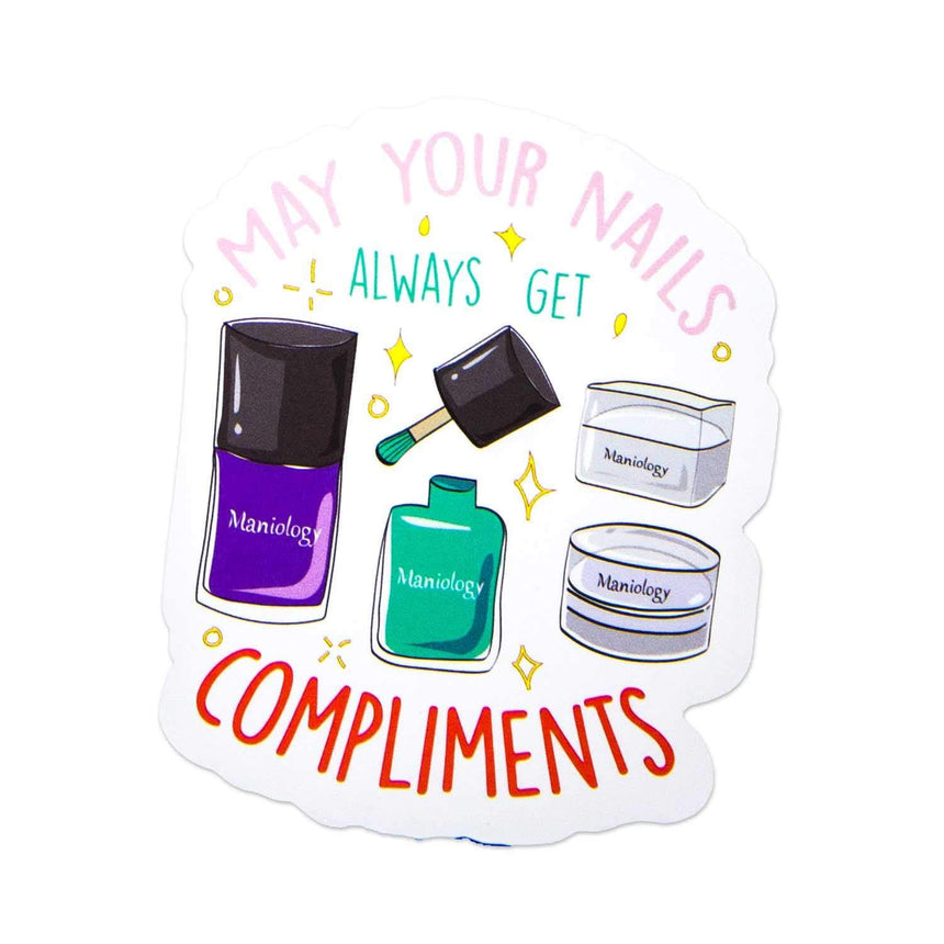 Stamping Maniology - 6pc Vinyl Branded Stickers Set - Creativity Sparks