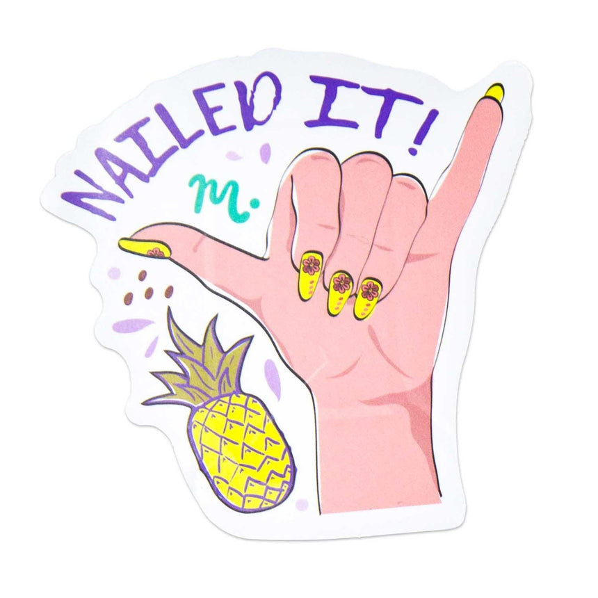 Stamping Maniology - 6pc Vinyl Branded Stickers Set - Creativity Sparks