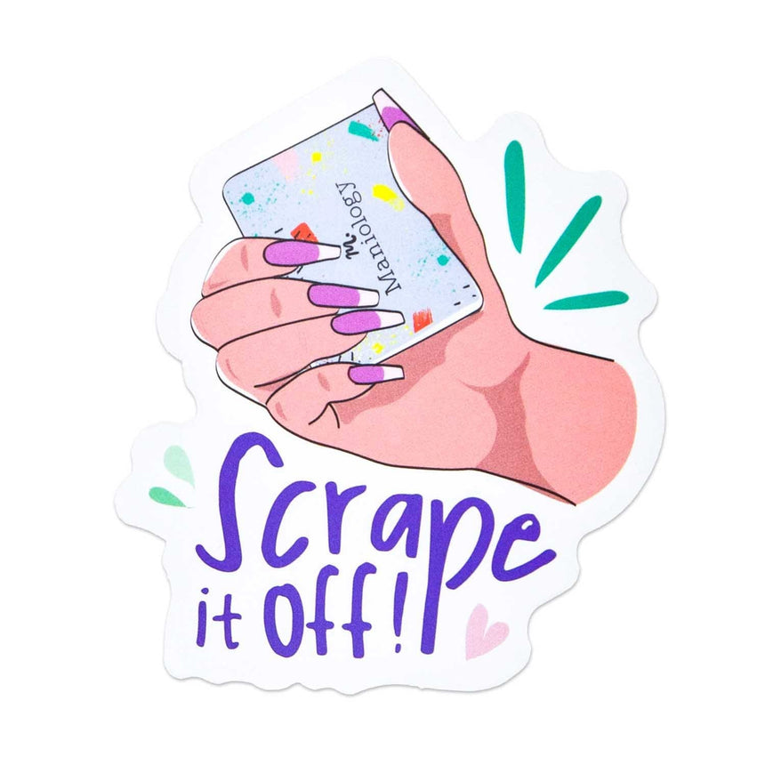 Stamping Maniology - 6pc Vinyl Branded Stickers Set - Creativity Sparks