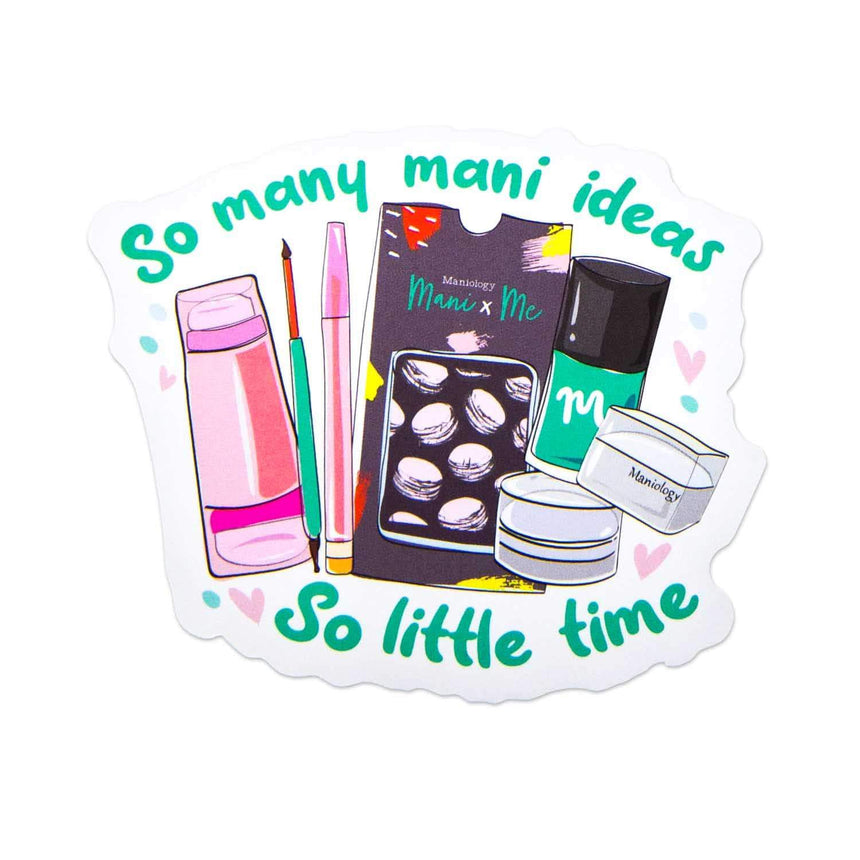 Stamping Maniology - 6pc Vinyl Branded Stickers Set - Creativity Sparks