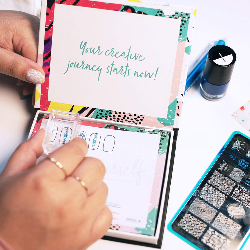 50 sheets Sticky Stamping Station all-in-one nail art planner.