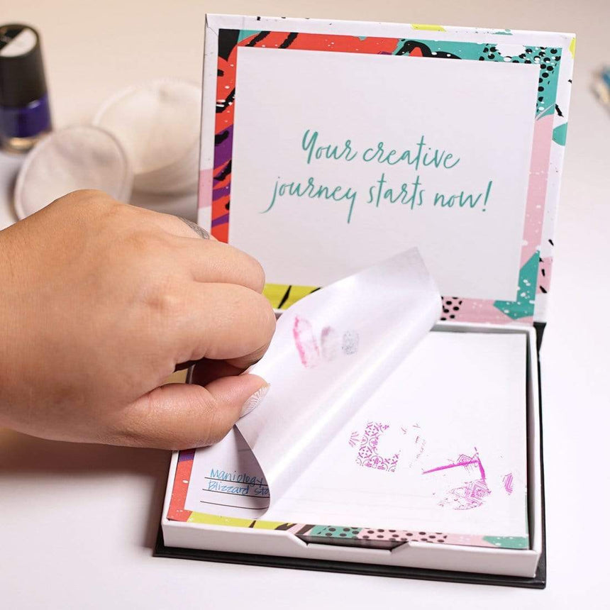 50 sheets Sticky Stamping Station all-in-one nail art planner.