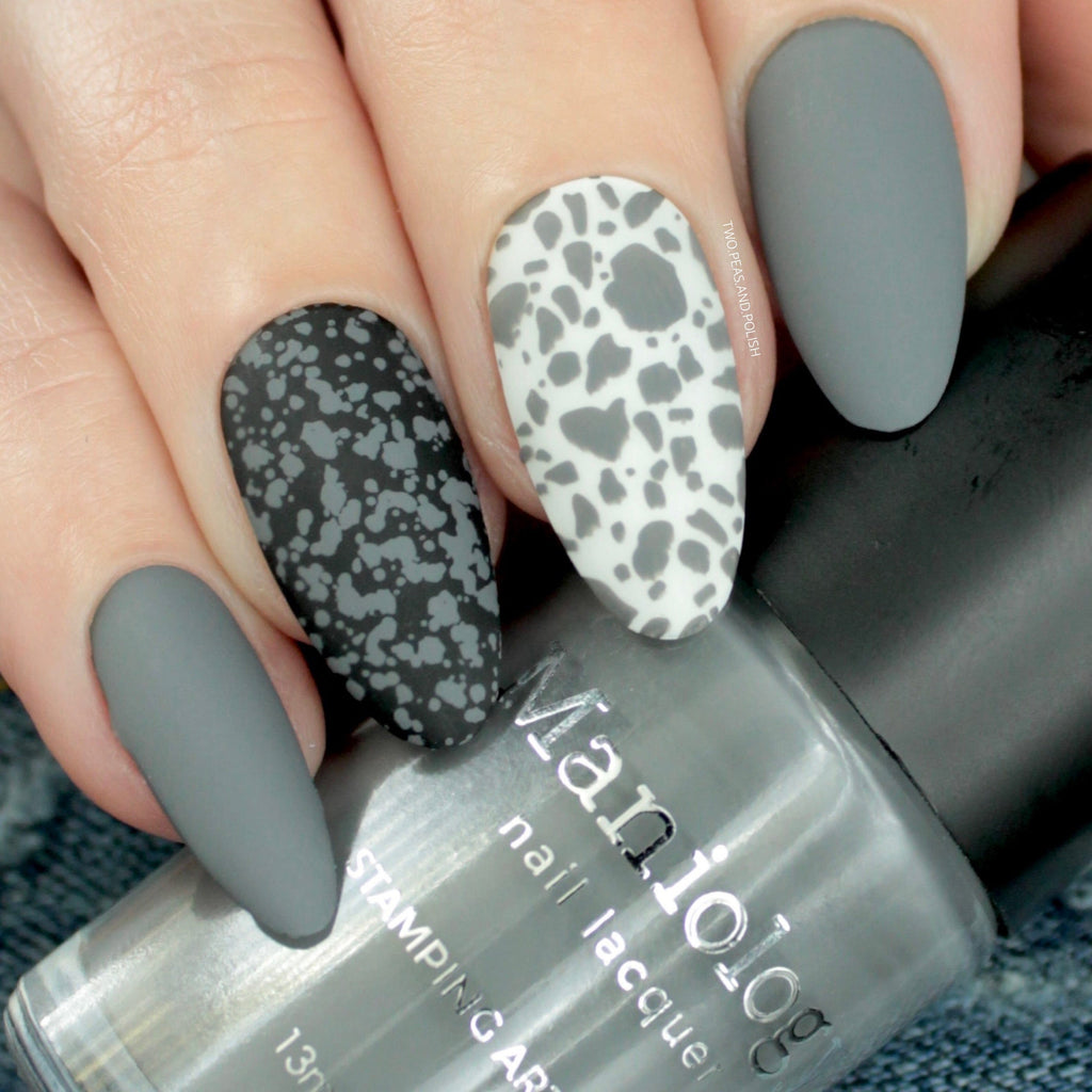 Dark Gray Nail Art Stamping Polish | Maniology