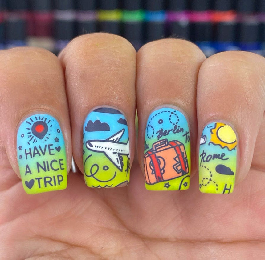 Summer Vacation (M227) - Nail Stamping Plate