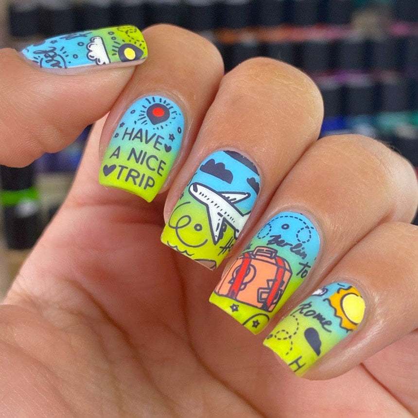 Summer Vacation (M227) - Nail Stamping Plate