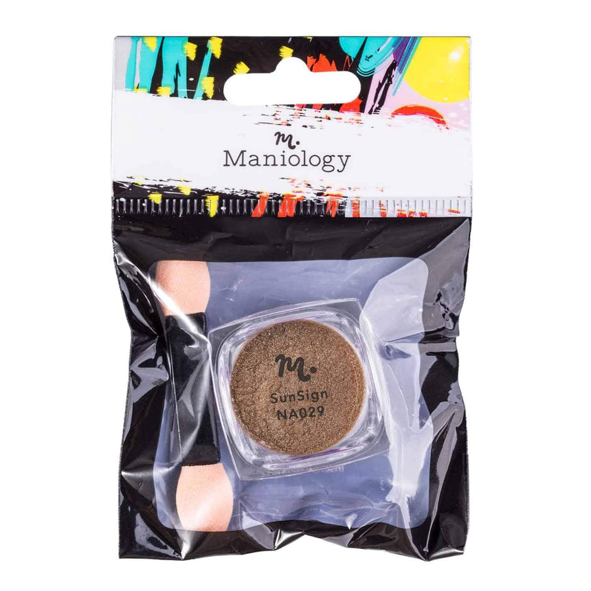 Sun Sign (NA029) - Titanium Gold Mirror Chrome Nail Art Powder