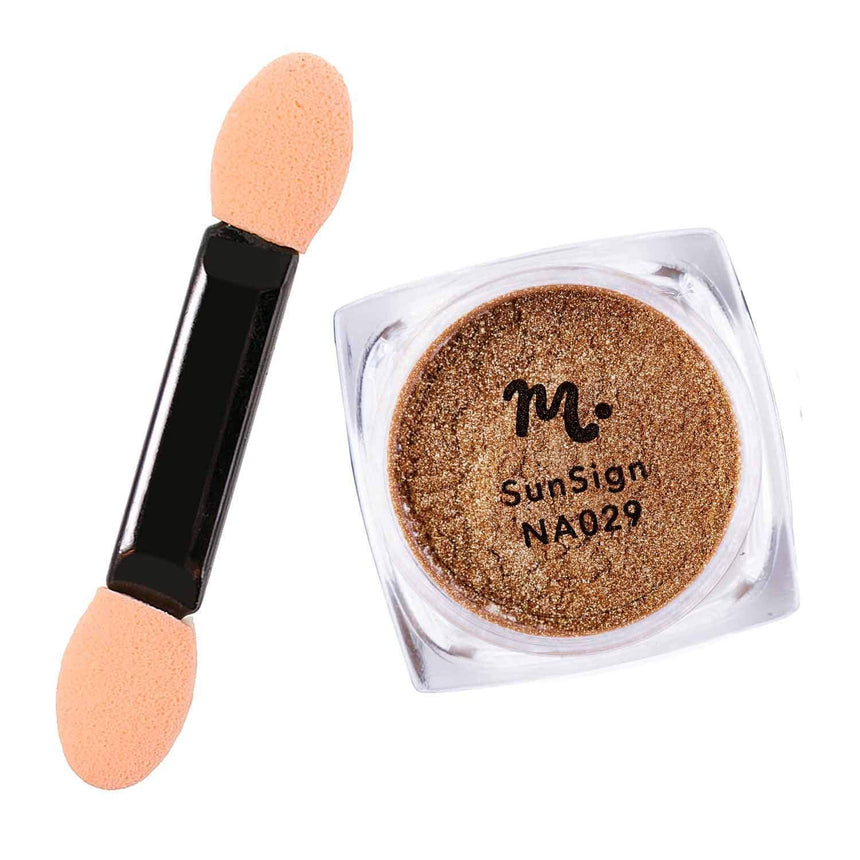 Sun Sign (NA029) - Titanium Gold Mirror Chrome Nail Art Powder