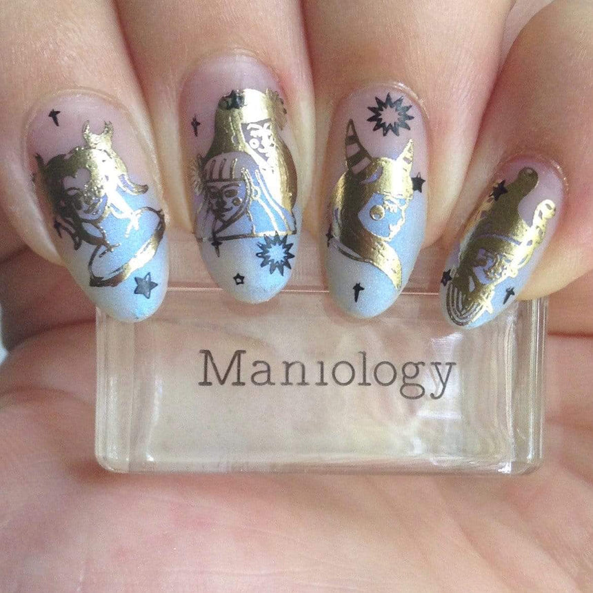 Sun Sign (NA029) - Titanium Gold Mirror Chrome Nail Art Powder