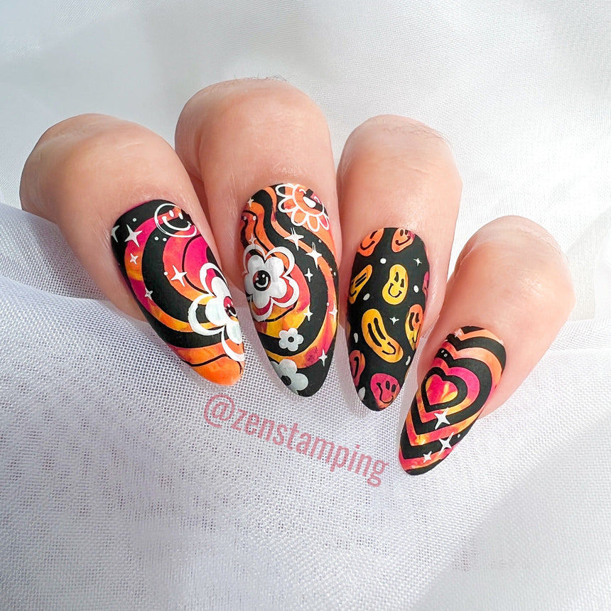 Sunshine Babe (M329) - Nail Stamping Plate