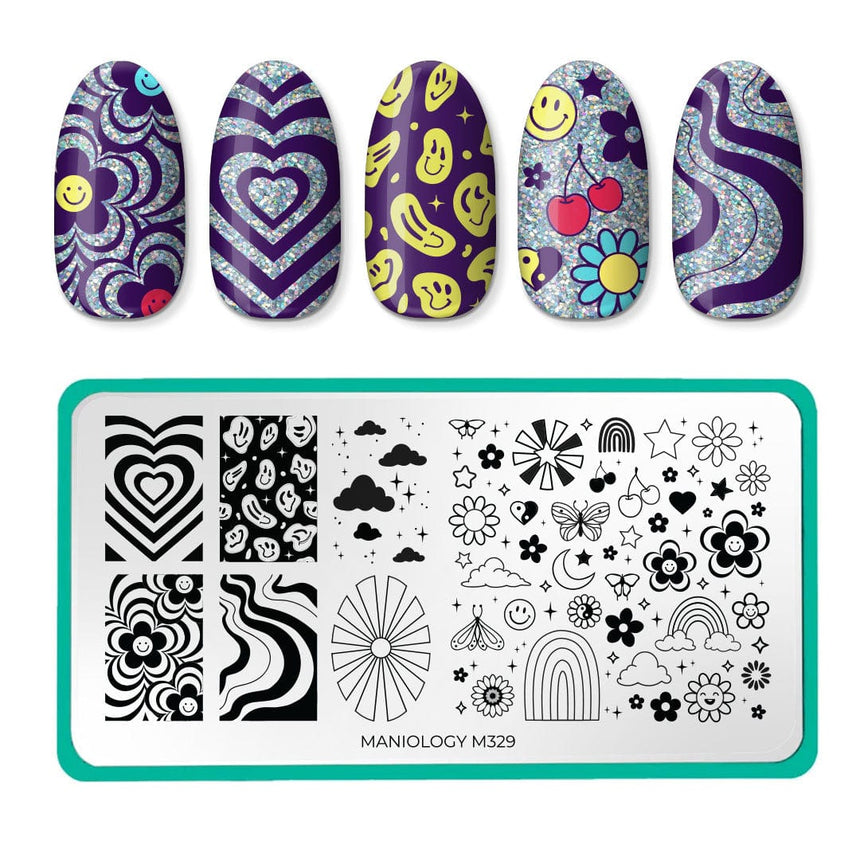 Sunshine Babe (M329) - Nail Stamping Plate