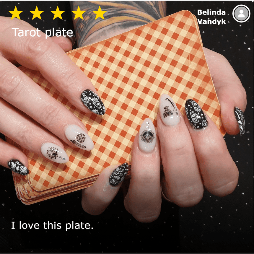 Supernatural: Tarot Reading (m072) - Nail Stamping Plate