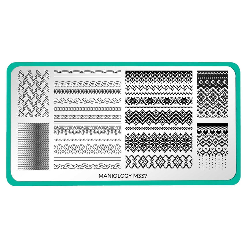 Sweater Season (M337) - Nail Stamping Plate