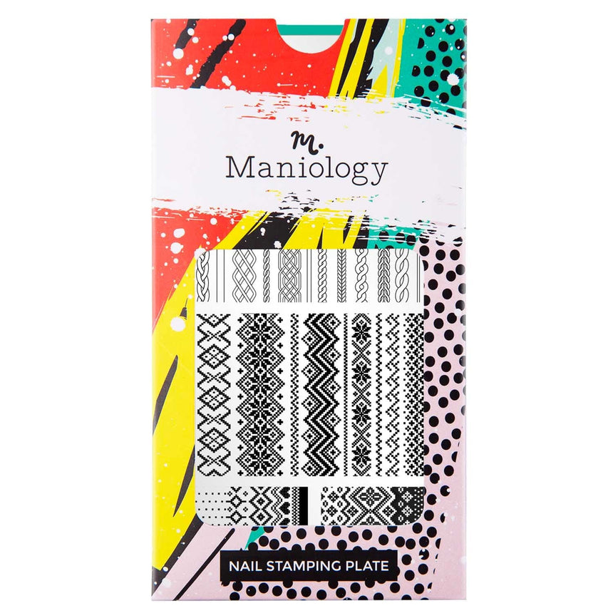 Sweater Season (M337) - Nail Stamping Plate