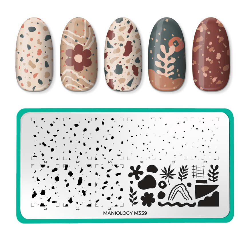 Terrazzo (M359) - Nail Stamping Plate