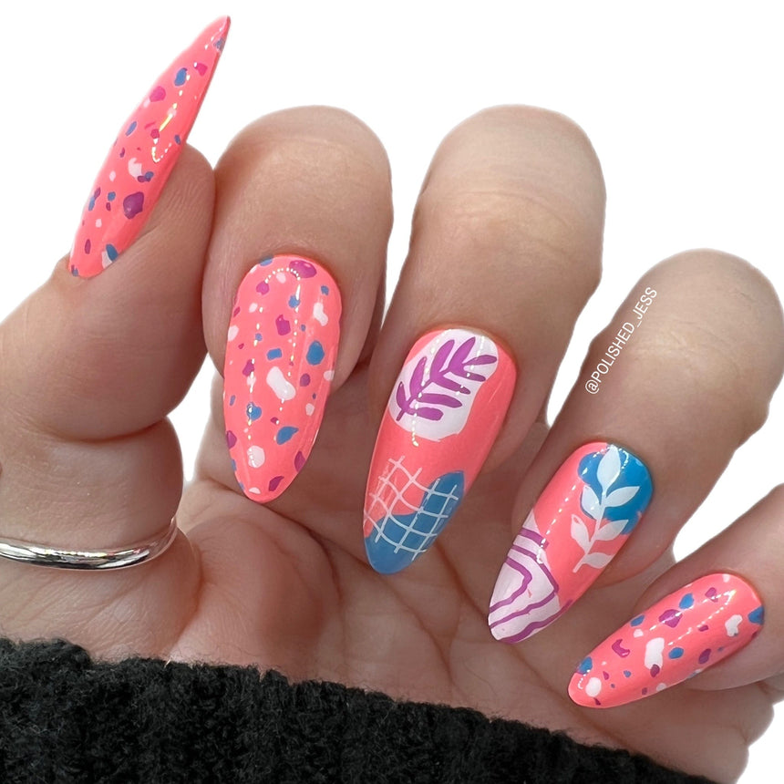 Terrazzo (M359) - Nail Stamping Plate