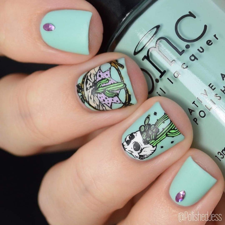 The Gardener: 6-Piece Creamy Pastel Stamping Polish Set
