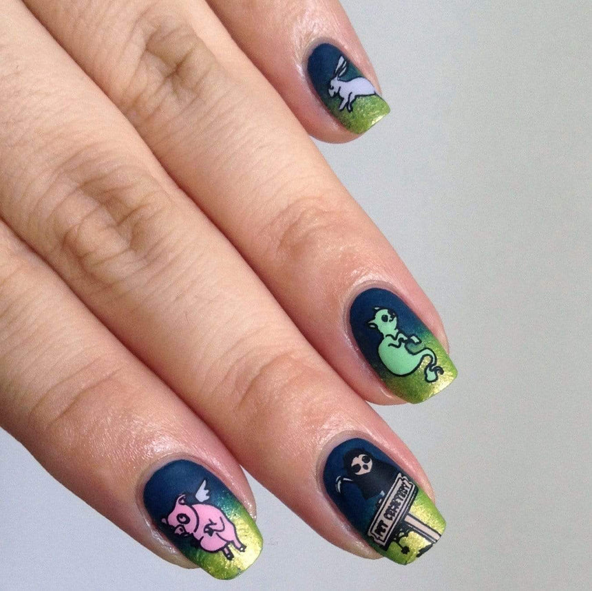 Thriller (B348) - Holographic Fuchsia Stamping Polish