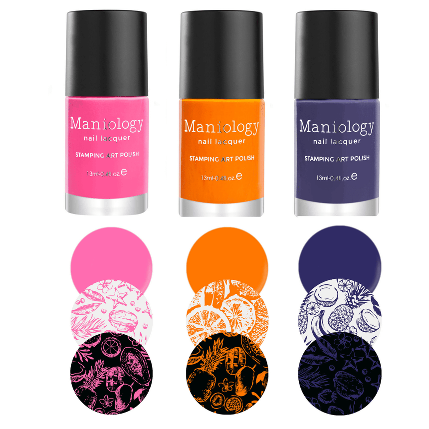 Tropicana: 3-Piece Cream Stamping Polish Set