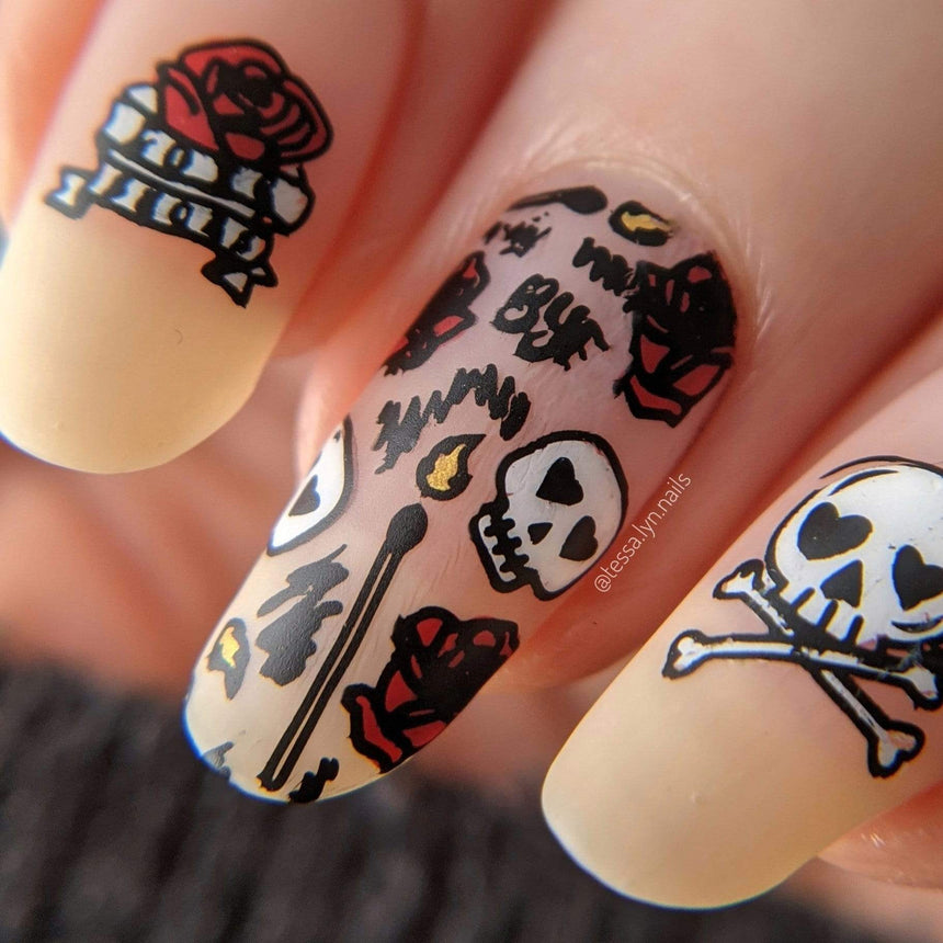 Valentine's Day Occasions: Love Bites (m180) - Nail Stamping Plate