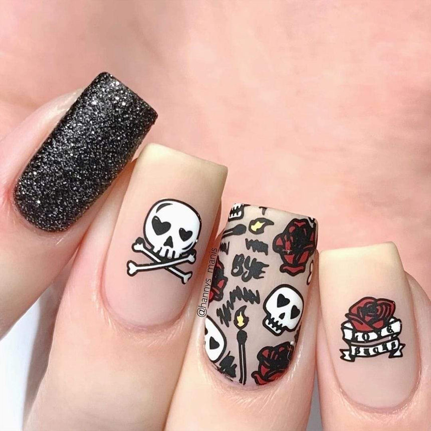 Valentine's Day Occasions: Love Bites (m180) - Nail Stamping Plate