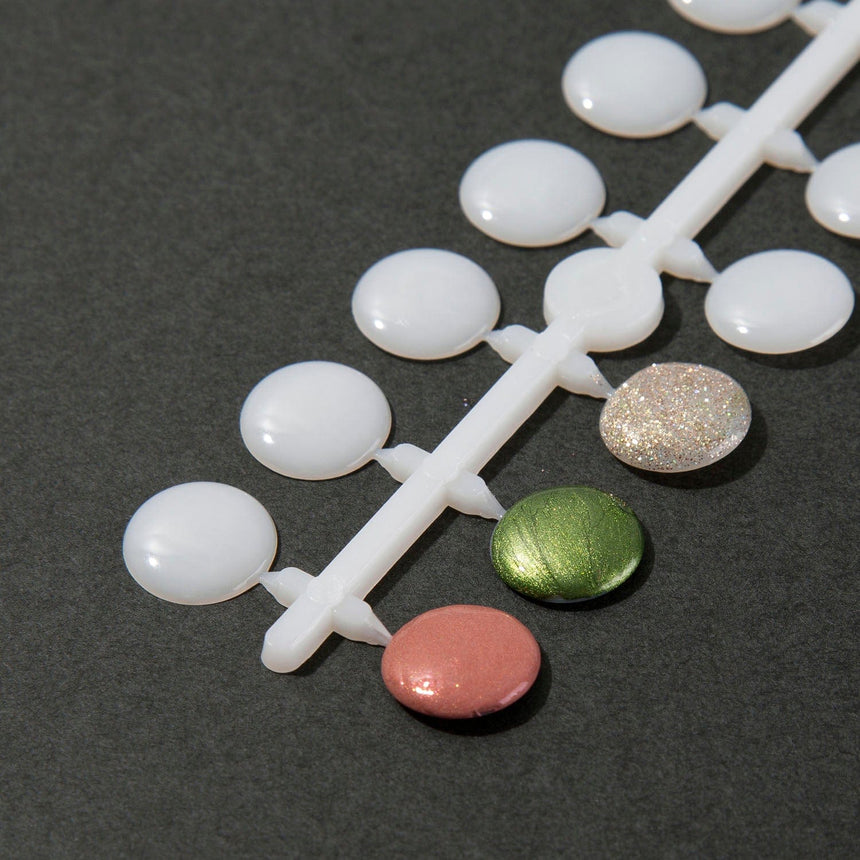 White Self-Adhesive Nail Polish Swatch Dots - Set of 120