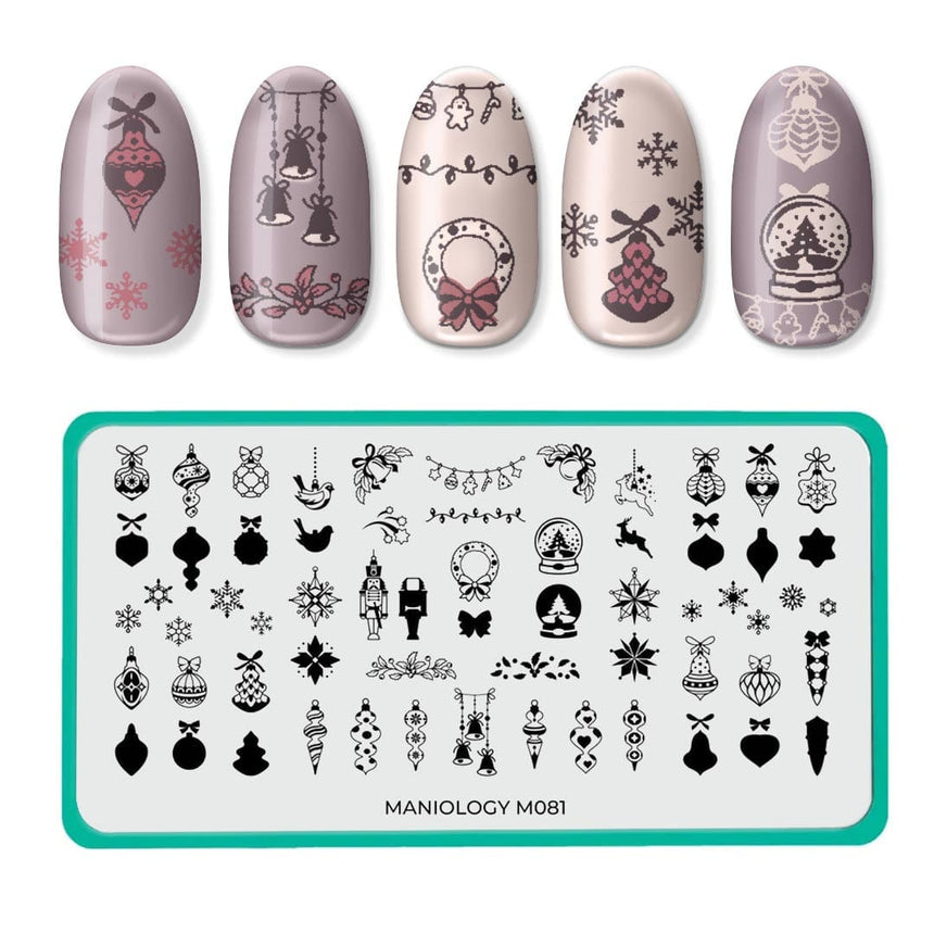 Winter Layers: Holiday Best (m081) - Nail Stamping Plate