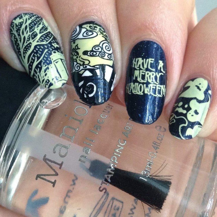 X-Mas Nightmare: Pumpkin King (m165) - Nail Stamping Plate