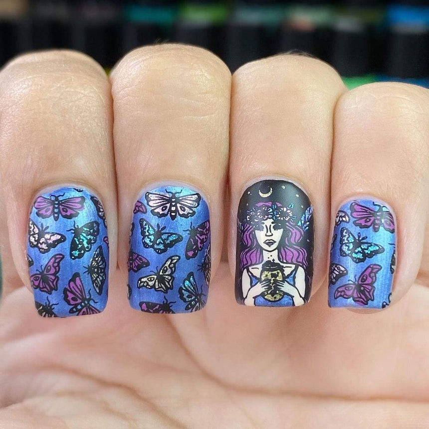 Fairy Kingdom: Fairyfolk (MXM053) - Nail Stamping Plate