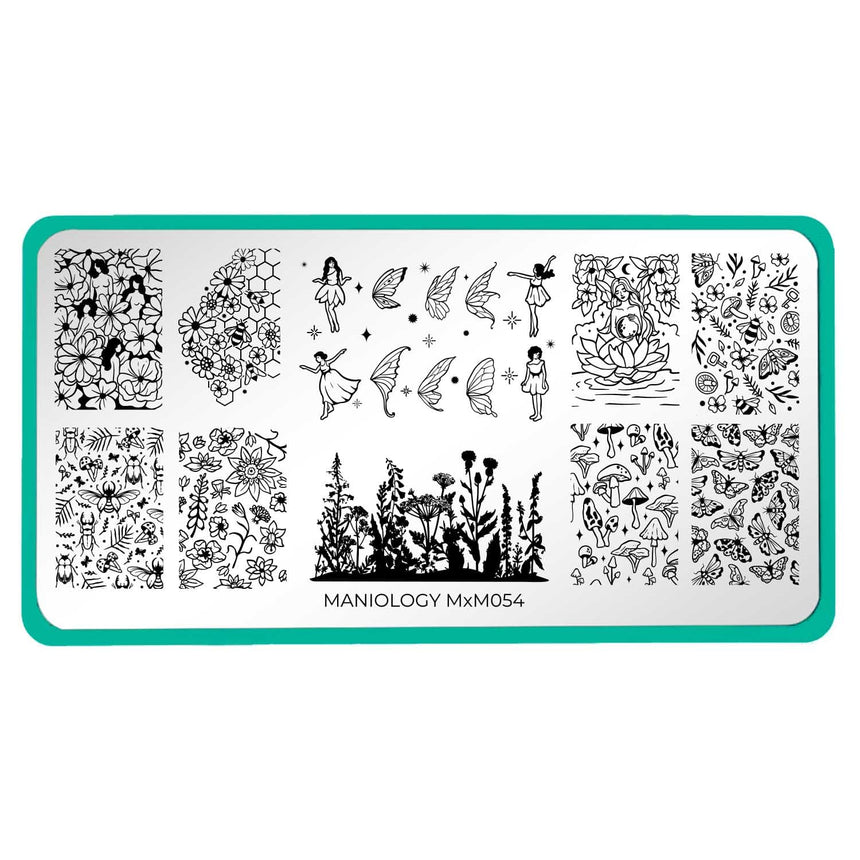 Fairy Kingdom: Fae Garden (MXM054) - Nail Stamping Plate