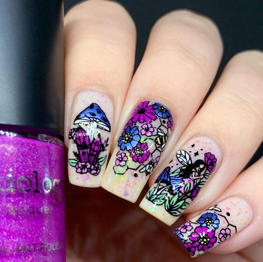 Fairy Kingdom: Fae Garden (MXM054) - Nail Stamping Plate