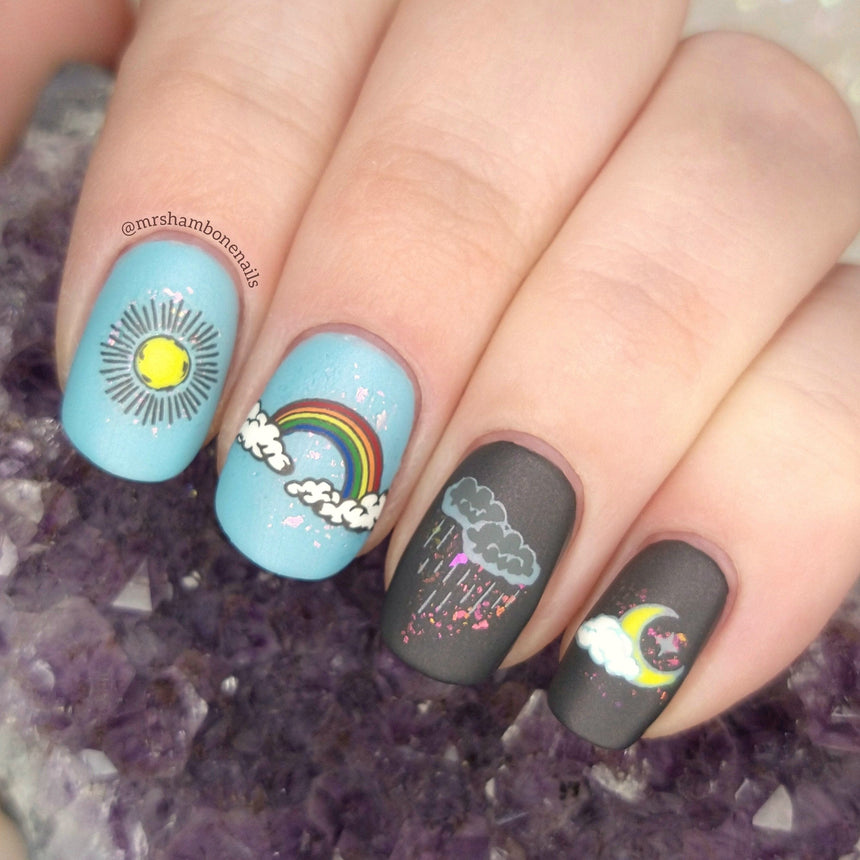 Storm Chaser: Weather Forecast (MXM077) - Nail Stamping Plate