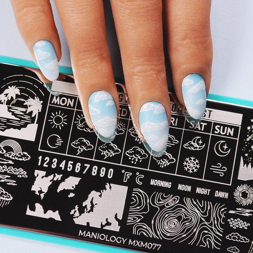 Storm Chaser: Weather Forecast (MXM077) - Nail Stamping Plate