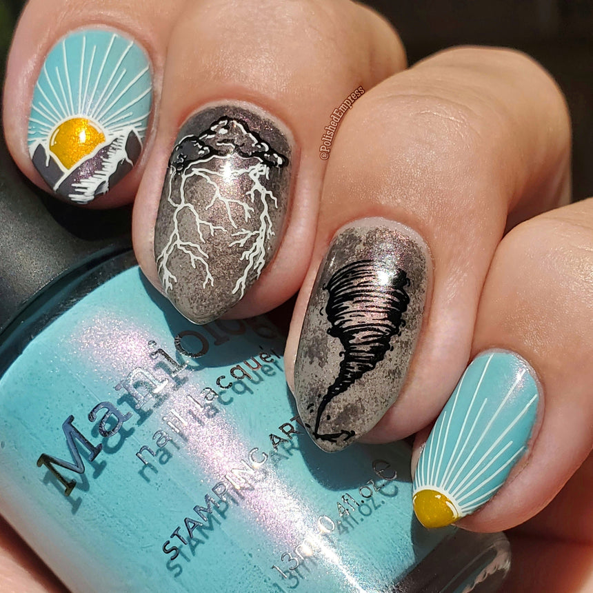 Storm Chaser: Eye of the Storm (MXM078) - Nail Stamping Plate