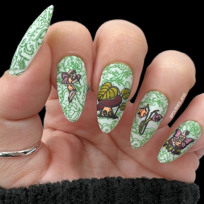 Enchanted: Pixielight (MXM102) - Nail Stamping Plate