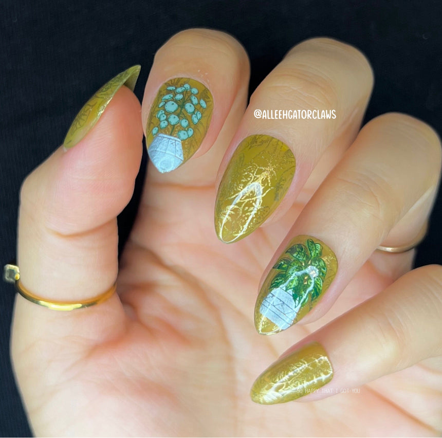 Plant Lover: Lush Living (MXM086) - Nail Stamping Plate
