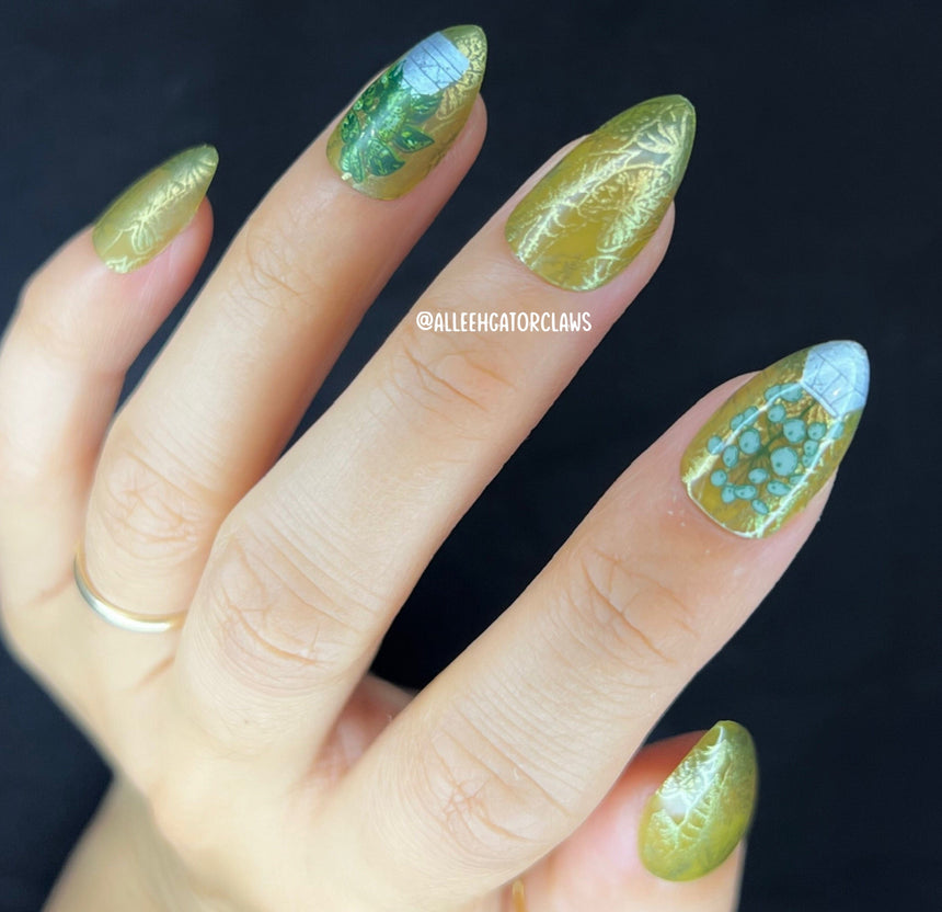 Plant Lover: Lush Living (MXM086) - Nail Stamping Plate