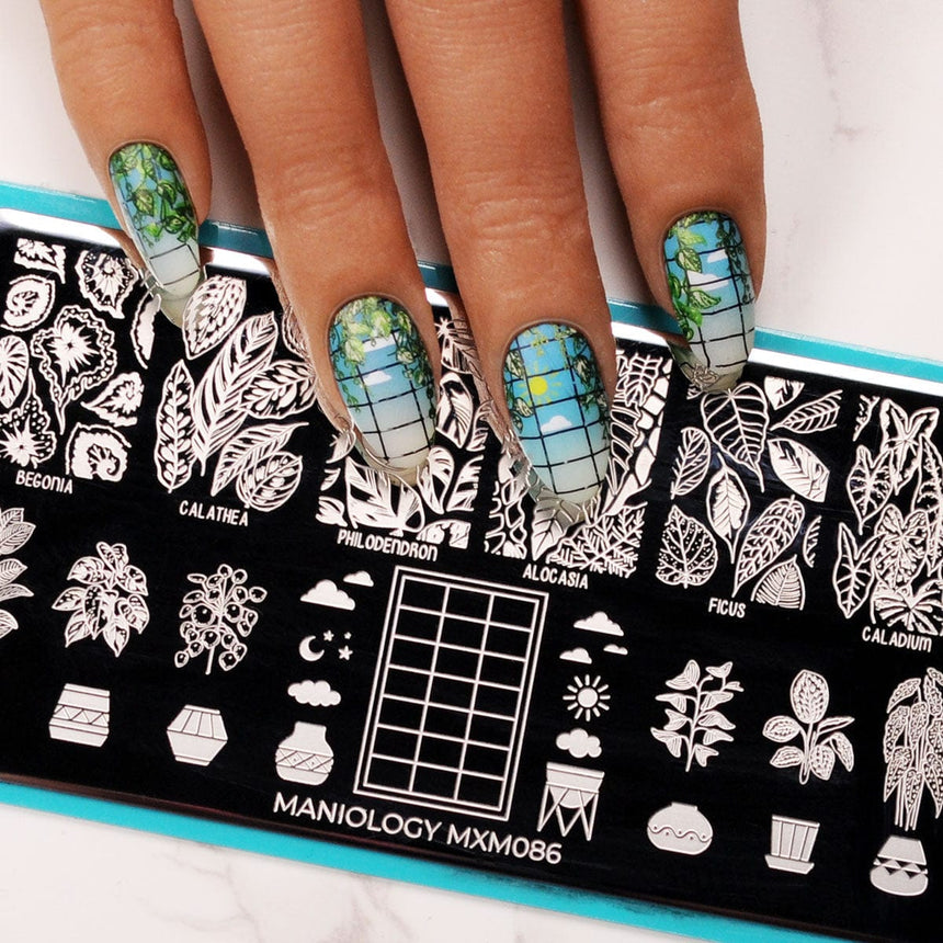 Plant Lover: Lush Living (MXM086) - Nail Stamping Plate