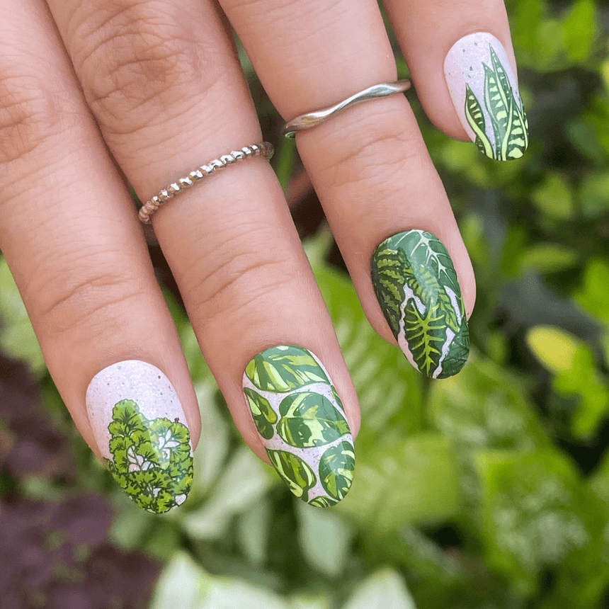Plant Lover: Lush Living (MXM086) - Nail Stamping Plate