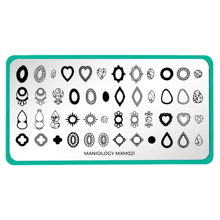 Absolute Gem: Cut to Sparkle (MXM021) - Nail Stamping Plate