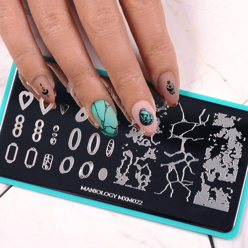 Absolute Gem: Marbled Magic (MXM022) - Nail Stamping Plate