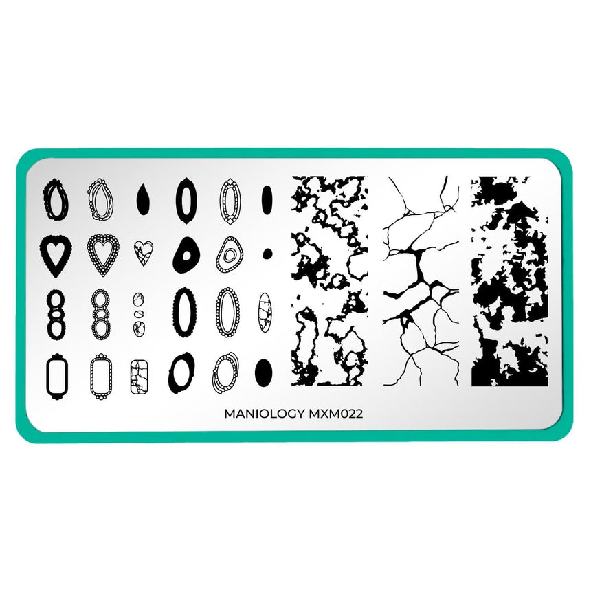 Absolute Gem: Marbled Magic (MXM022) - Nail Stamping Plate