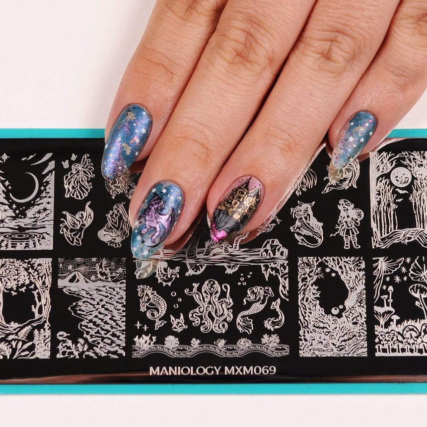 Mythical Creatures: Fabled Spirits (MXM069) - Nail Stamping Plate