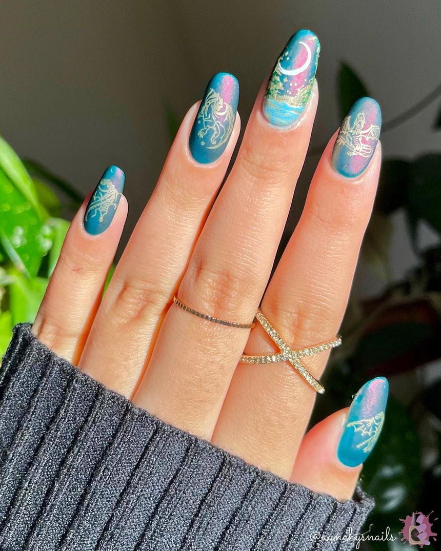 Mythical Creatures: Fabled Spirits (MXM069) - Nail Stamping Plate