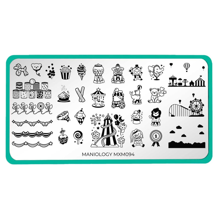 Fun Fair: Tickets to Fun (MXM094) - Nail Stamping Plate