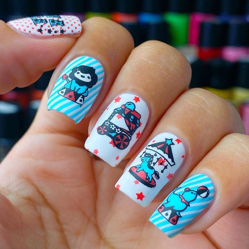 Fun Fair: Tickets to Fun (MXM094) - Nail Stamping Plate