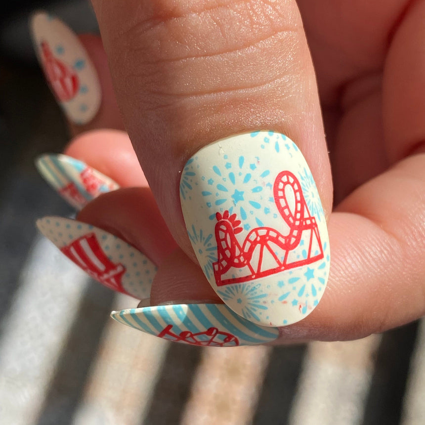 Fun Fair: Tickets to Fun (MXM094) - Nail Stamping Plate