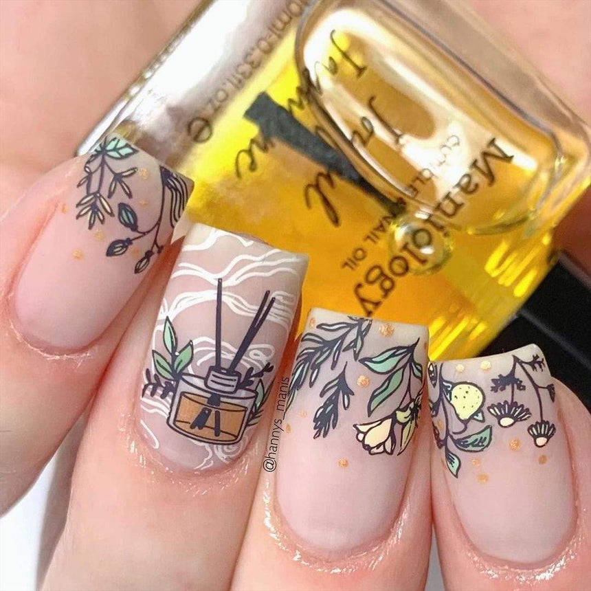 Aromatherapy: Scented Garden (MXM049) - Nail Stamping Plate